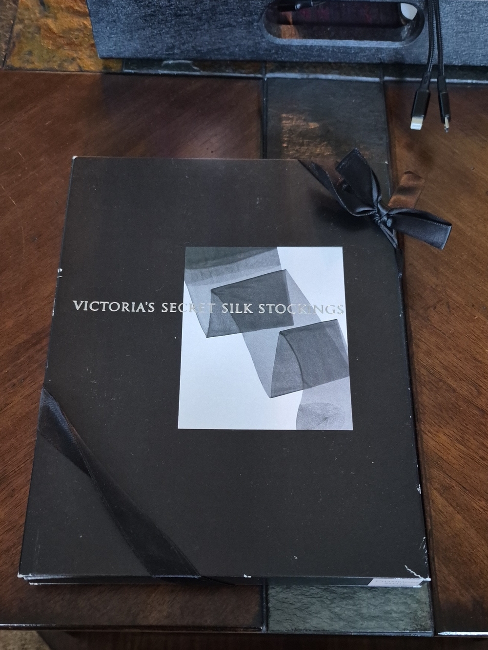 Victoria's Secret Champagne Silk Stockings